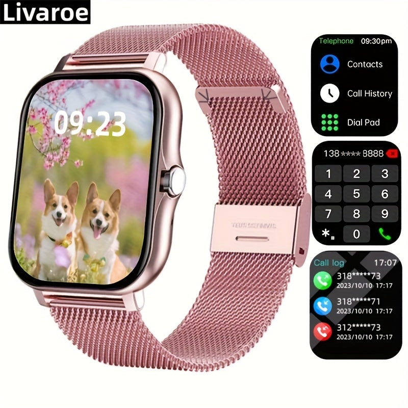 Smartwatch, Men's/Women's Watch, Call & Message Alerts, Large Screen Display, Multi-Sport Modes for Fitness Activities