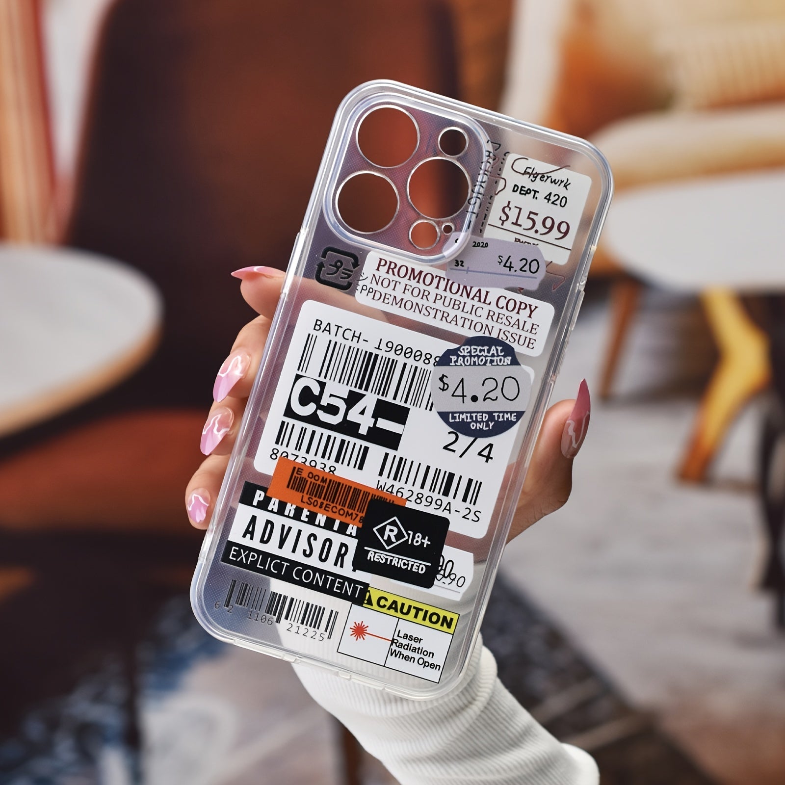 Label Pattern Design Shockproof Slim Protective Case Anti-Fall Phone Case Camera Lens All Inclusive Protecion Phone Soft TPU Case For IPhone7/8/11/ 12/13/14/X/XR/Xs/Plus/Pro/Pro Max/SE2/mini Series