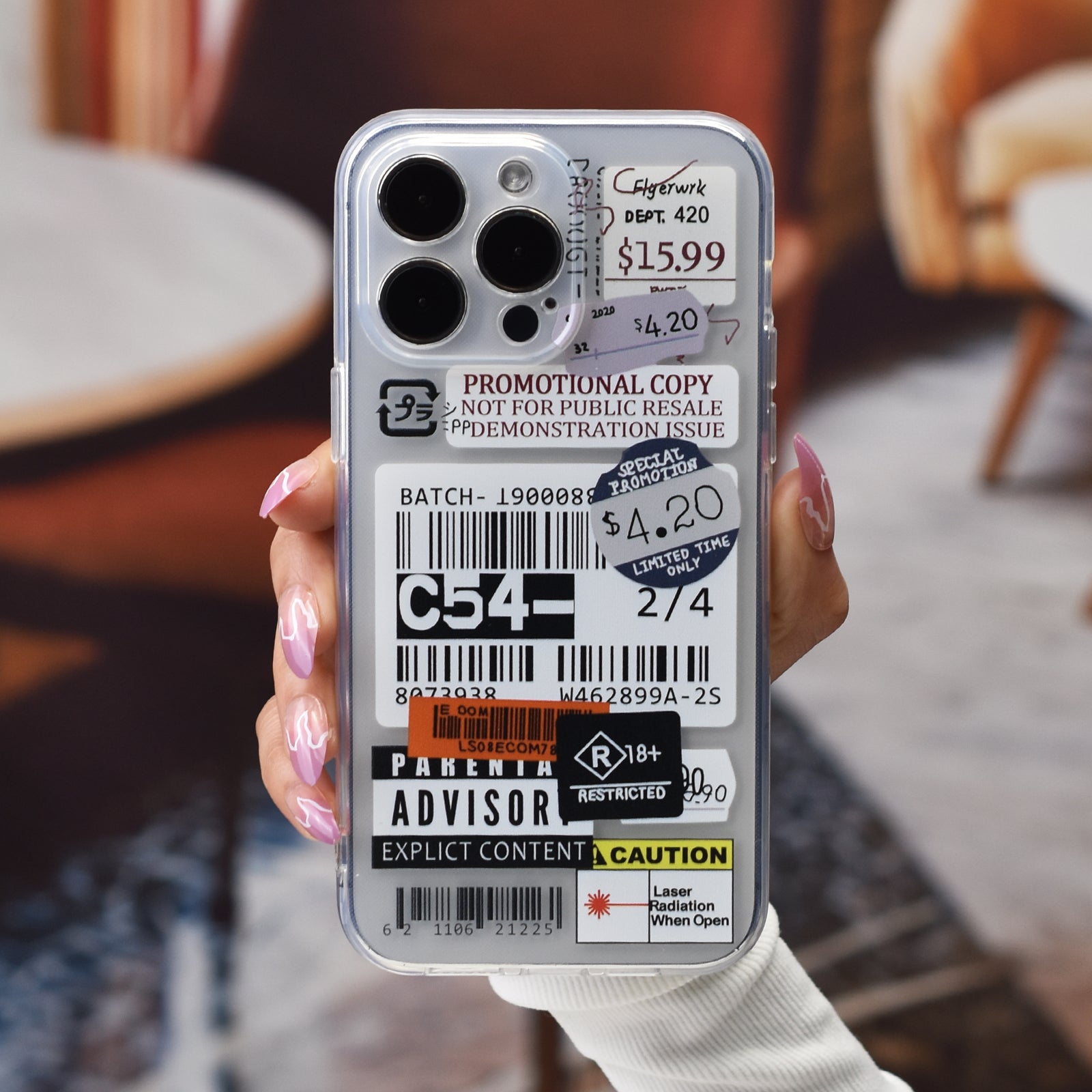 Label Pattern Design Shockproof Slim Protective Case Anti-Fall Phone Case Camera Lens All Inclusive Protecion Phone Soft TPU Case For IPhone7/8/11/ 12/13/14/X/XR/Xs/Plus/Pro/Pro Max/SE2/mini Series