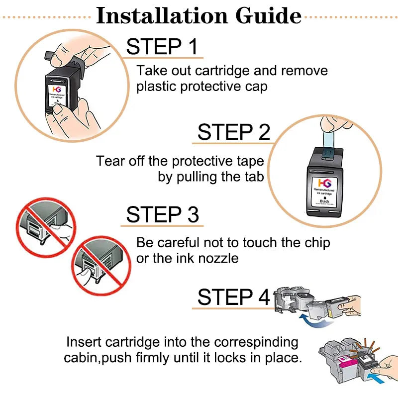652XL Ink Cartridge Replacement For HP 652 HP652 XL Compatible Deskjet 1115 1118 2135 2136 3636 3835 4535 Printer