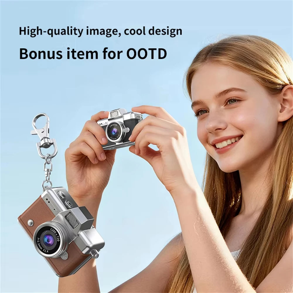 Magecam Thumb Keychain Camera 1.47 Inch Flip Screen Retro CCD Mini Digital Camera HD Very Small Camcorder Video Recorder