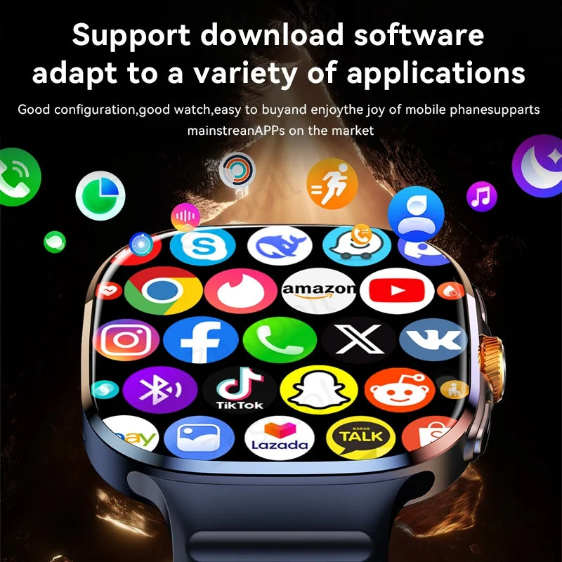 Original M99 Smartwatch 2.4 inch Amoled Screen insert 4G/5G Sim Card GPS WIFI 190° Rotating Camera Game Android 10.0 Smart Watch