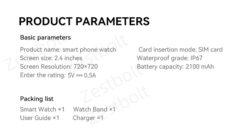 Original M99 Smartwatch 2.4 inch Amoled Screen insert 4G/5G Sim Card GPS WIFI 190° Rotating Camera Game Android 10.0 Smart Watch