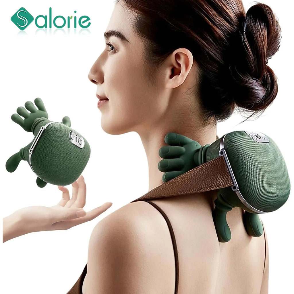 Bionic Neck Shoulder Massager Back Massagers Electric Kneading Muscles Massage Pillow Neck Waist Leg Body 3-Level Modes