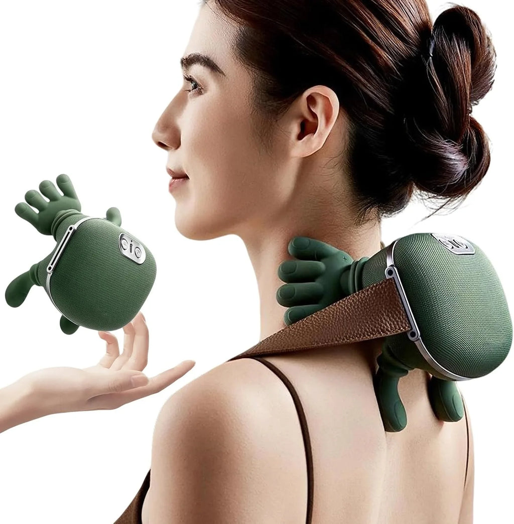 Bionic Neck Shoulder Massager Back Massagers Electric Kneading Muscles Massage Pillow Neck Waist Leg Body 3-Level Modes