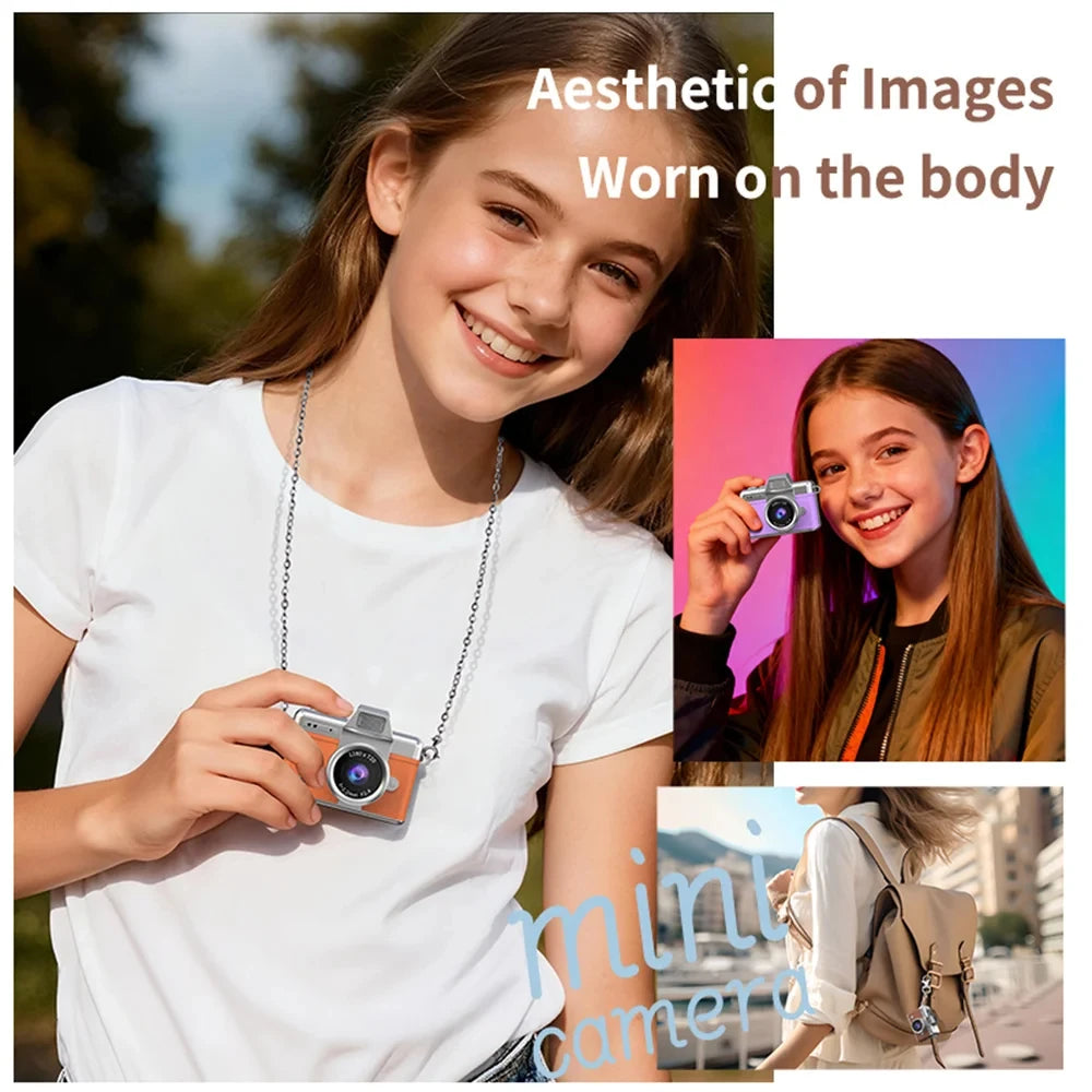 Magecam Thumb Keychain Camera 1.47 Inch Flip Screen Retro CCD Mini Digital Camera HD Very Small Camcorder Video Recorder