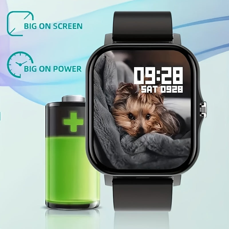 Smartwatch, Men's/Women's Watch, Call & Message Alerts, Large Screen Display, Multi-Sport Modes for Fitness Activities