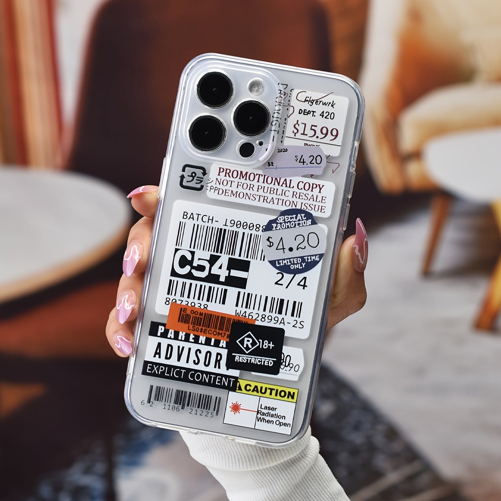 Label Pattern Design Shockproof Slim Protective Case Anti-Fall Phone Case Camera Lens All Inclusive Protecion Phone Soft TPU Case For IPhone7/8/11/ 12/13/14/X/XR/Xs/Plus/Pro/Pro Max/SE2/mini Series